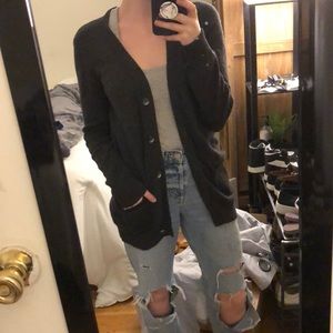 BCBG XXS cardigan. Dark grey. Has pockets!!